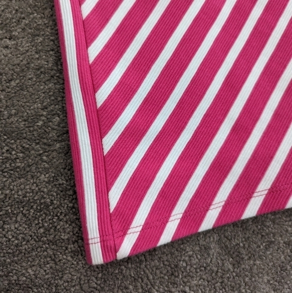 TALBOTS Pink & White Striped Dress Ladies Size Medium - Picture 2 of 12